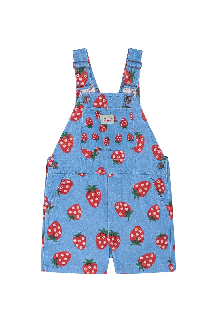 Favorite People Puglia Shorts Overall - Blue