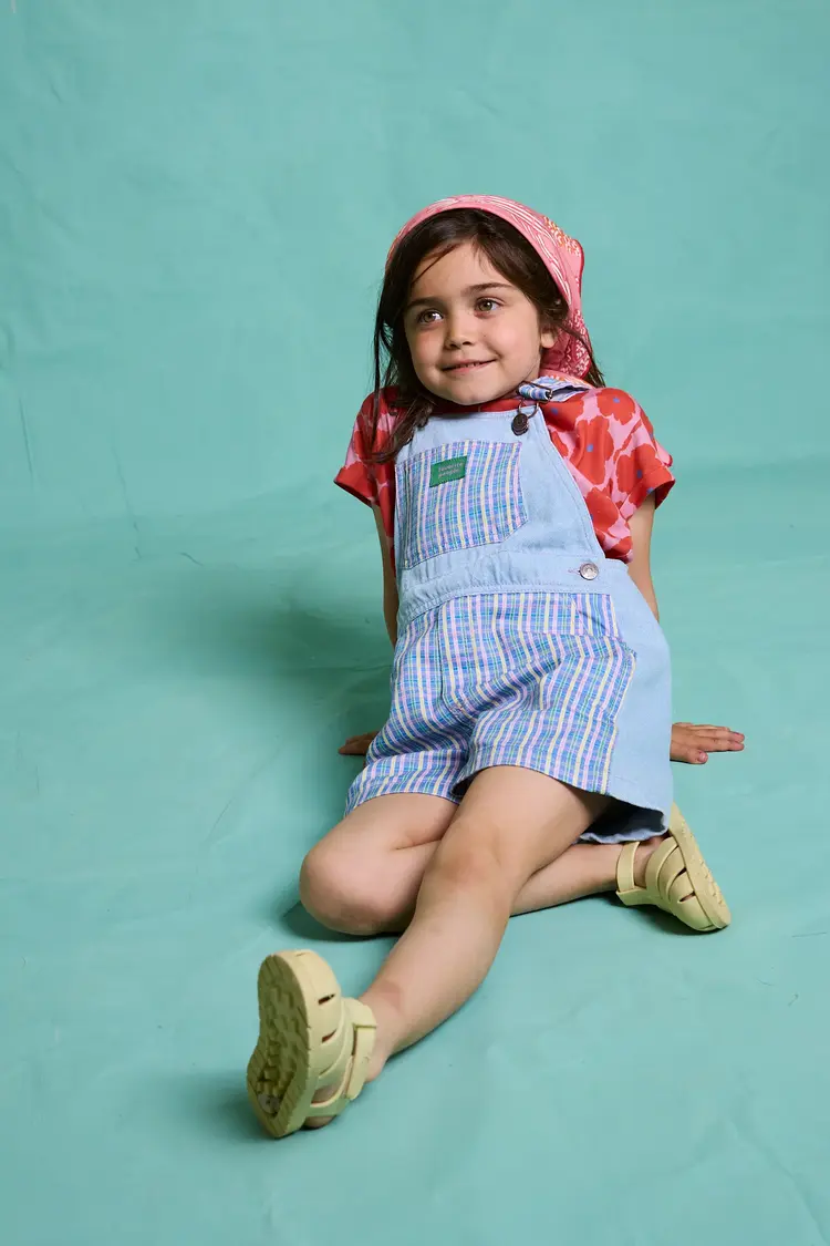 Favorite People Tagliatelle Shorts Overall - Blue