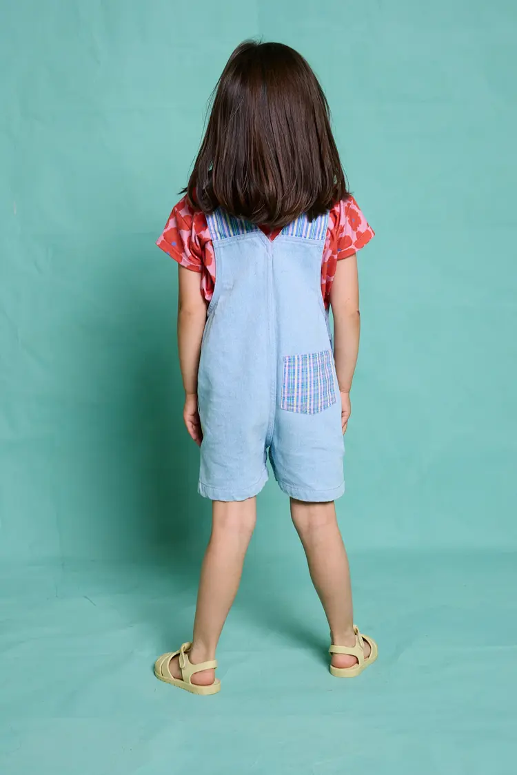 Favorite People Tagliatelle Shorts Overall - Blue