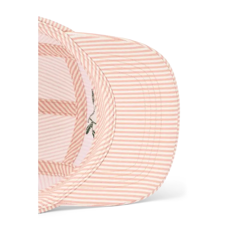 Liewood Rory Seersucker Cap - Stripe Pale Tuscany/Creme de la Creme