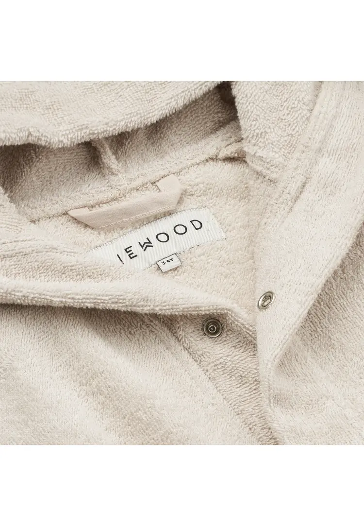 Liewood Lily Elephant Bathrobe - Sand
