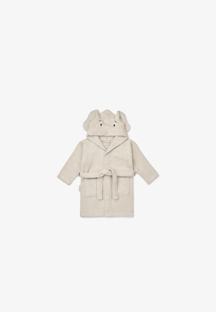Liewood Lily Elephant Bathrobe - Sand