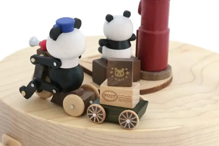 Solib Music Box - Panda mailman (N°3)