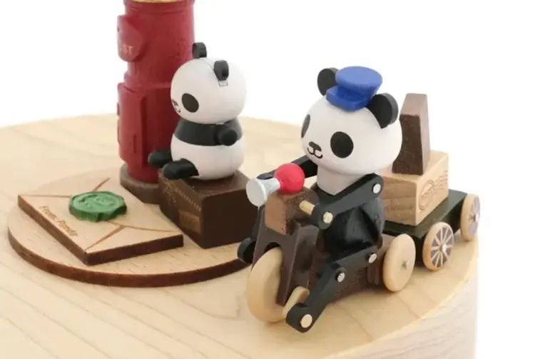 Solib Music Box - Panda mailman (N°3)