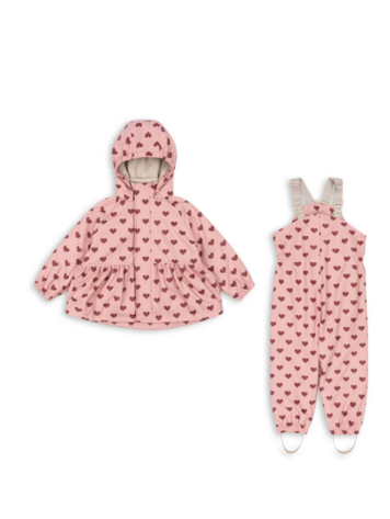 Konges Sløjd Rainy Palme Set Girl - Amour Pink