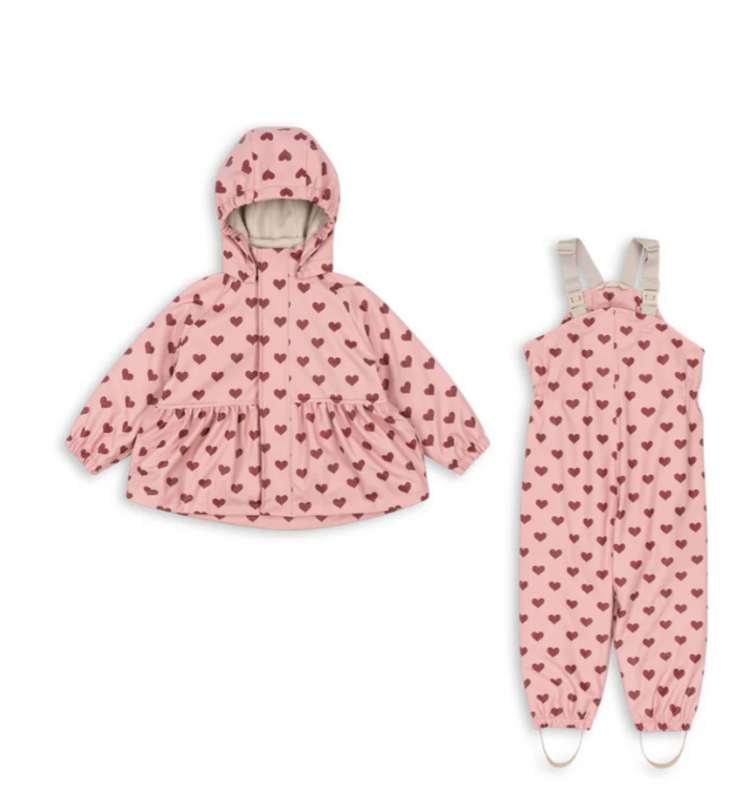 Konges Sløjd Rainy Palme Set Girl - Amour Pink