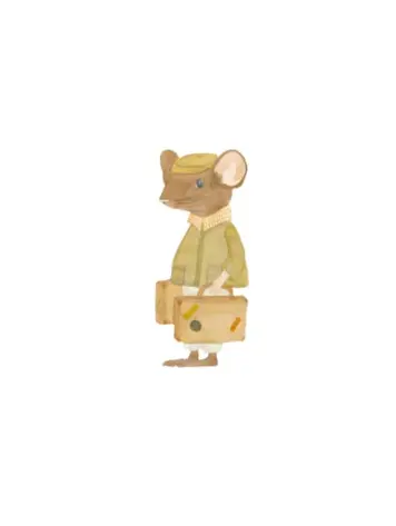 Muursticker - Rufus The Traveler - Green