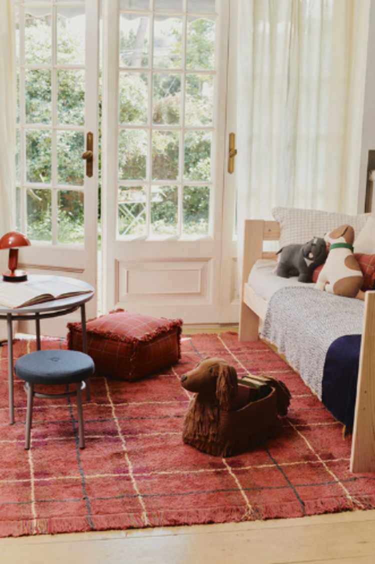 Lorena Canals Wasbaar Tapijt Tartan - Vintage Red