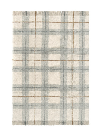 Lorena Canals Wasbaar Tapijt Tartan - Blue Sage