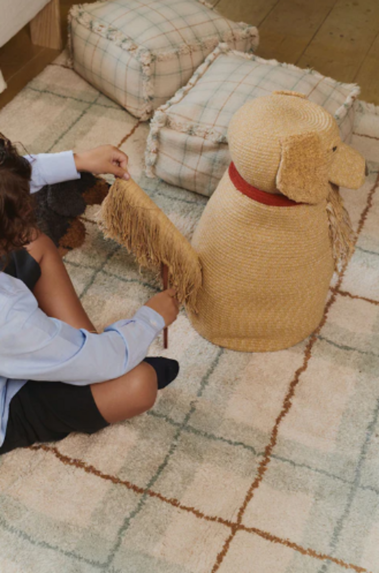 Lorena Canals Washable Rug Tartan - Blue Sage