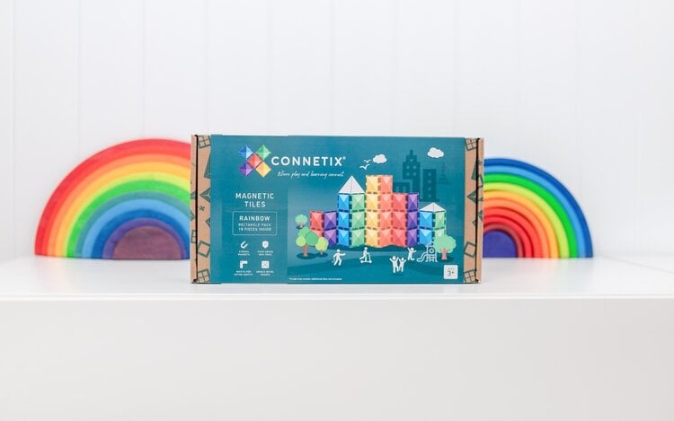 Connetix Rainbow Rectangle Pack - 18pc