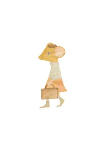 Muursticker - Sofia The Traveler - Beige