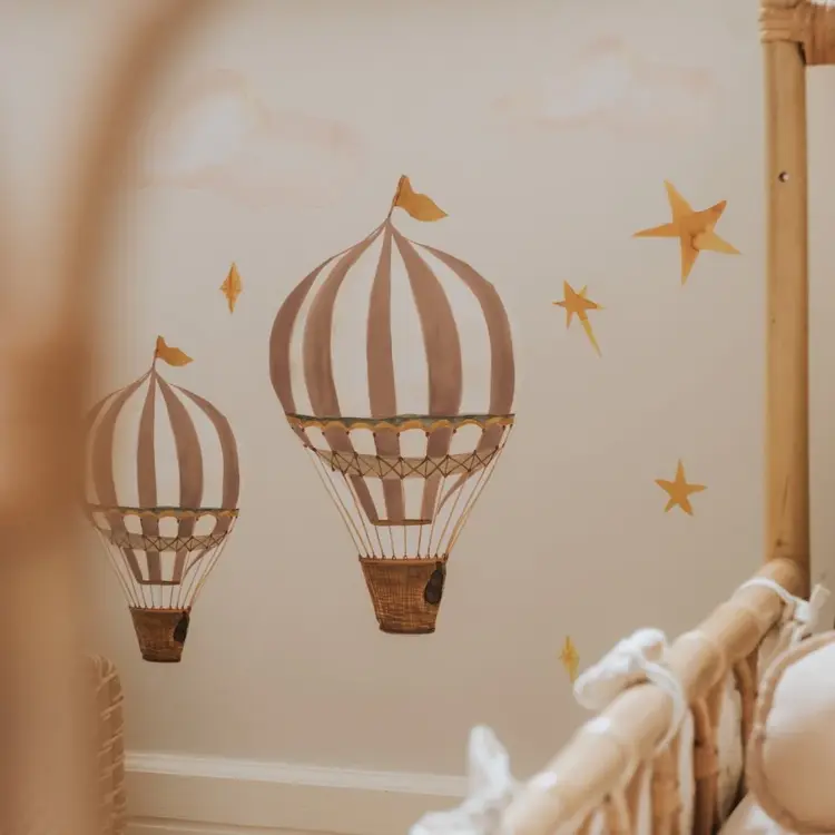 Wallsticker - Dreamy Balloons - Brown