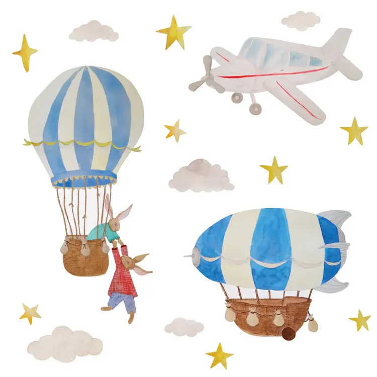 Wallsticker - Flying Adventures - Multi