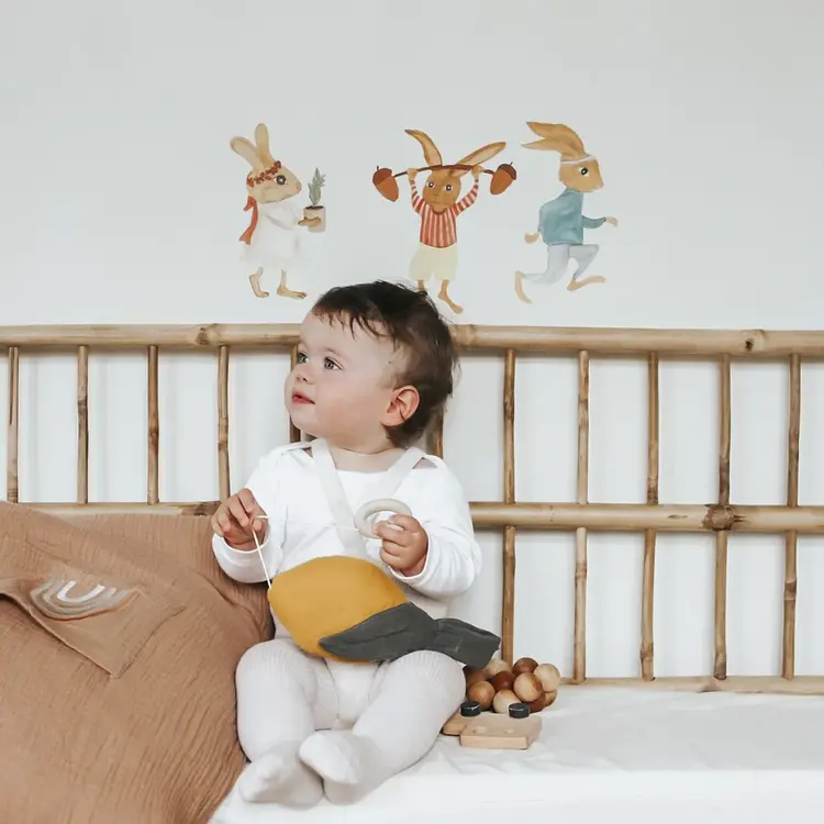 Muursticker - Lilli The Flower Girl