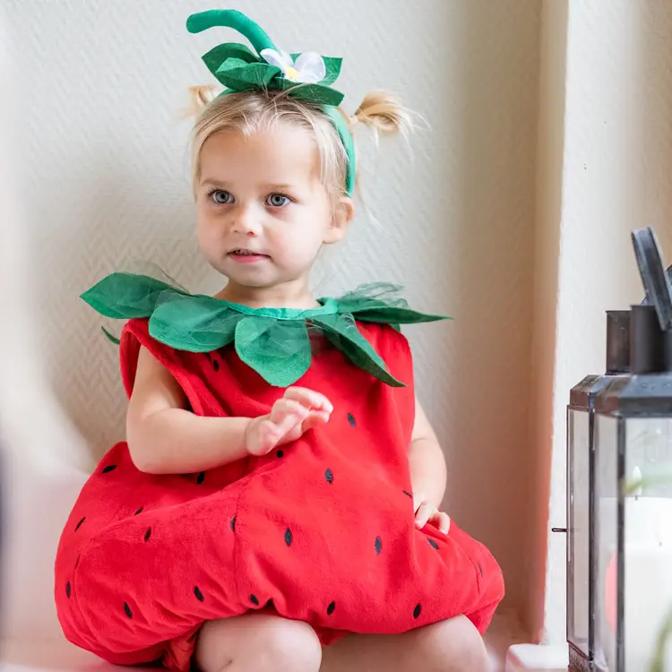 Livia Strawberry Suit - Goji Berry 1-3Y