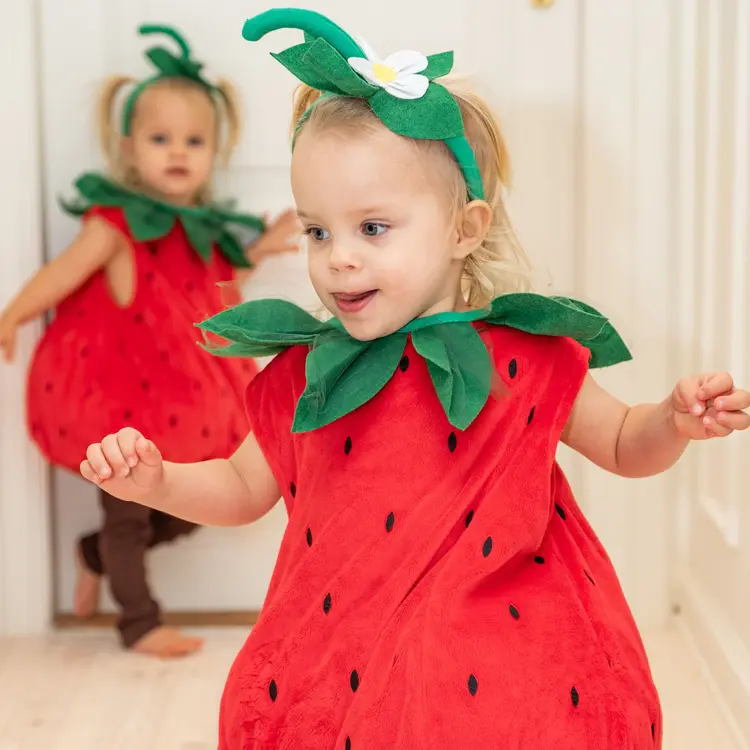 Livia Strawberry Suit - Goji Berry 1-3Y