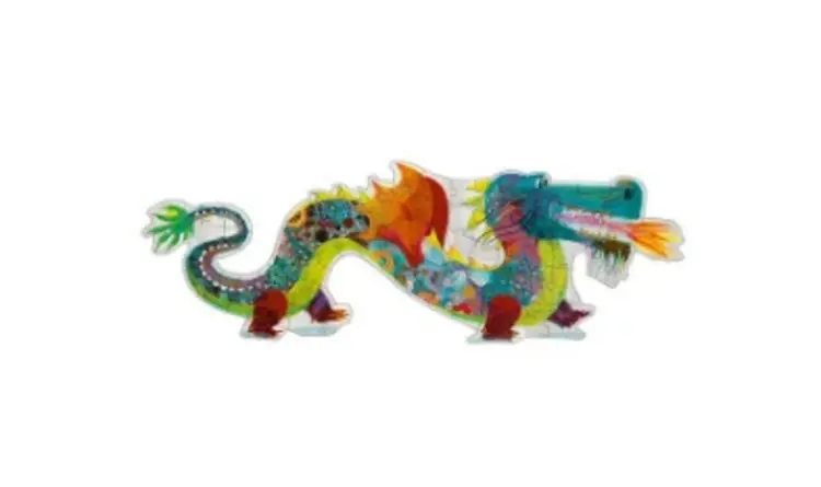 Djeco Giant Puzzle - Leon The Dragon - 58 pcs