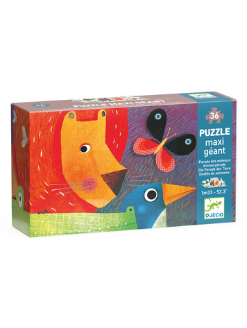 Djeco Giant Puzzle - Animal parade - 36 pcs