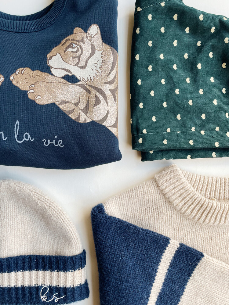 Konges Sløjd Hardy Knit Hat - Beige Melange