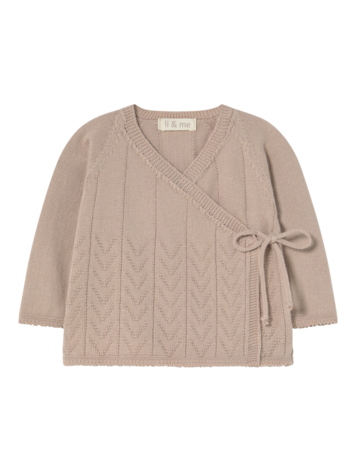 Li & Me Zander Knit Links Crossed Sweater - Candy