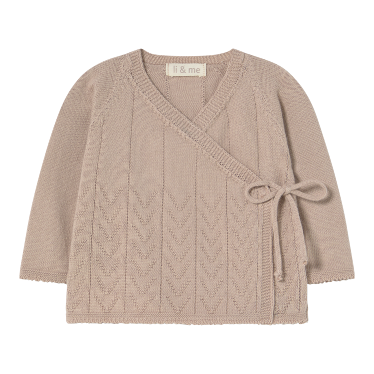 Li & Me Zander Knit Links Crossed Sweater - Candy