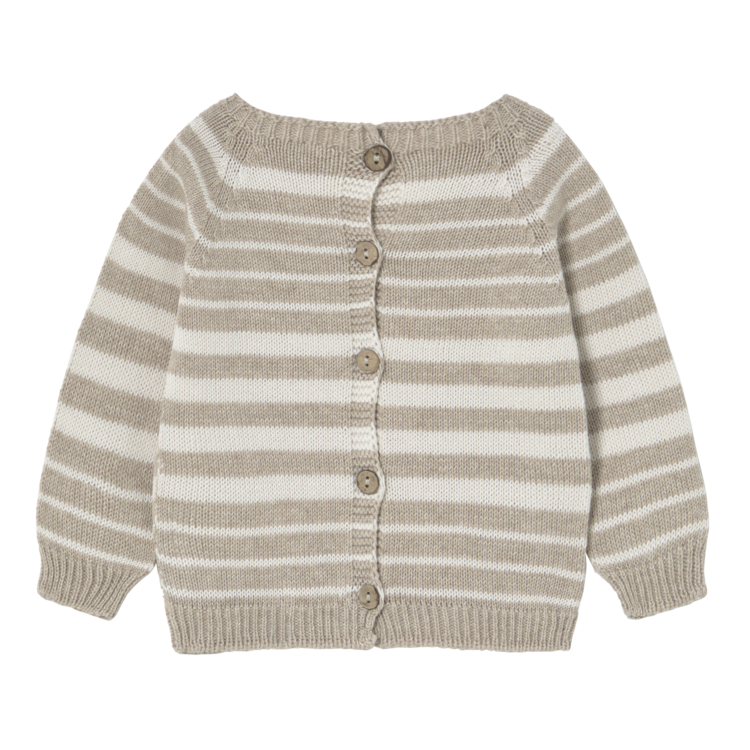 Li & Me Romeo Striped Pearl Knit- Cream/Toasted