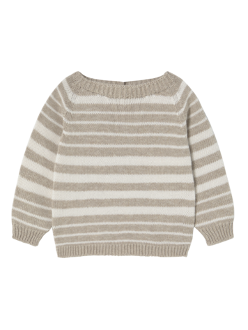 Li & Me Romeo Striped Pearl Knit- Cream/Toasted