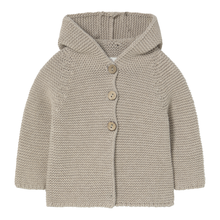 Li & Me Peter Heavy Knit Cardigan - Toasted