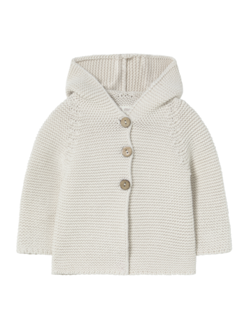 Li & Me Peter Heavy Knit Cardigan - Cream