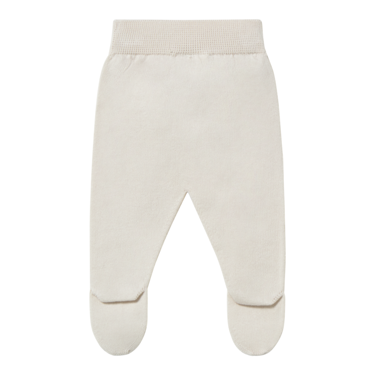 Li & Me Liam Knit tr. With Feet - Cream