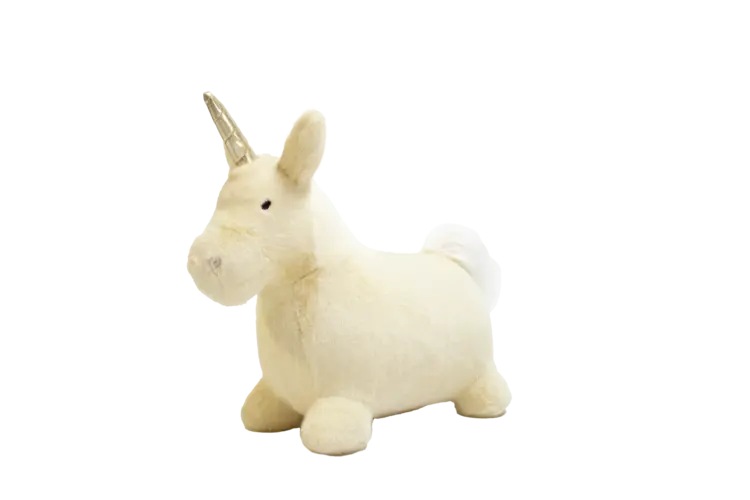 Wild & Soft Soft Bouncy Animal - Beige Unicorn