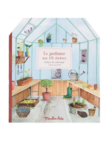 Moulin Roty Stickerboek De tuinier Le jardin du Moulin