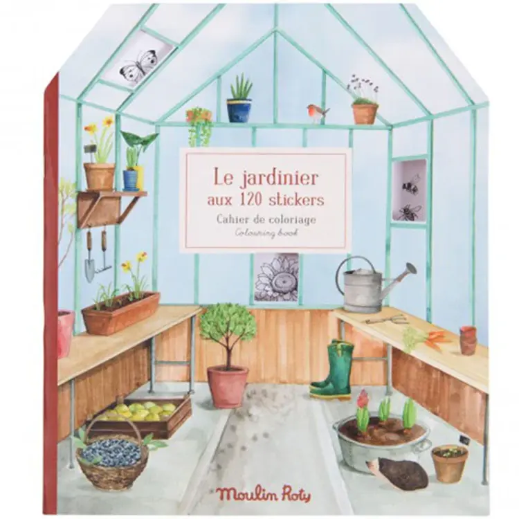 Moulin Roty Sticker book The Gardener Le jardin du Moulin