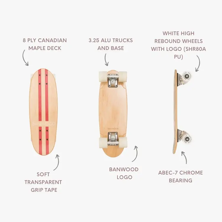 Banwood Skateboard - Red