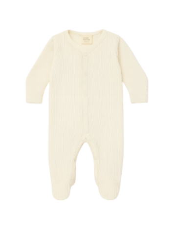 More Than Babies Pyjama - White Rib