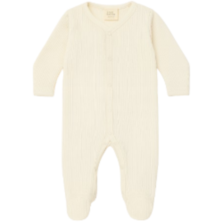 More Than Babies Pyjama - White Rib