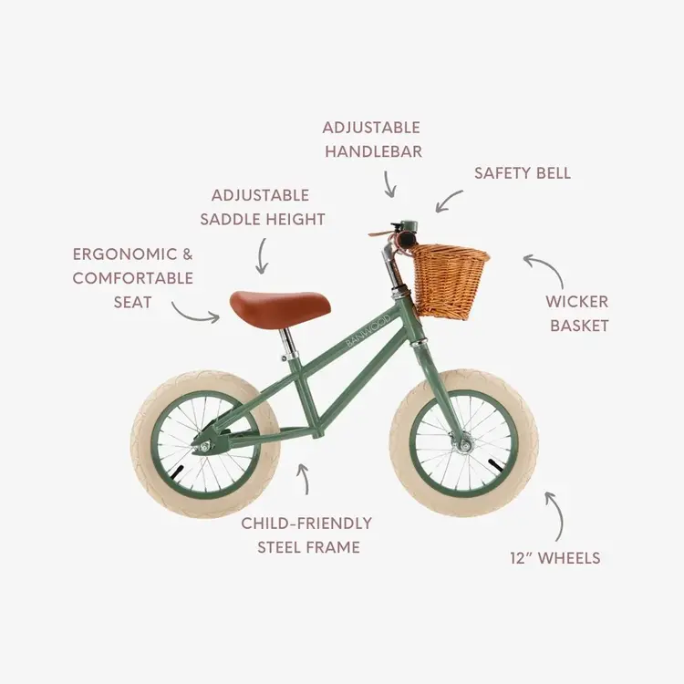 Banwood Balance Bike Vintage - Forest