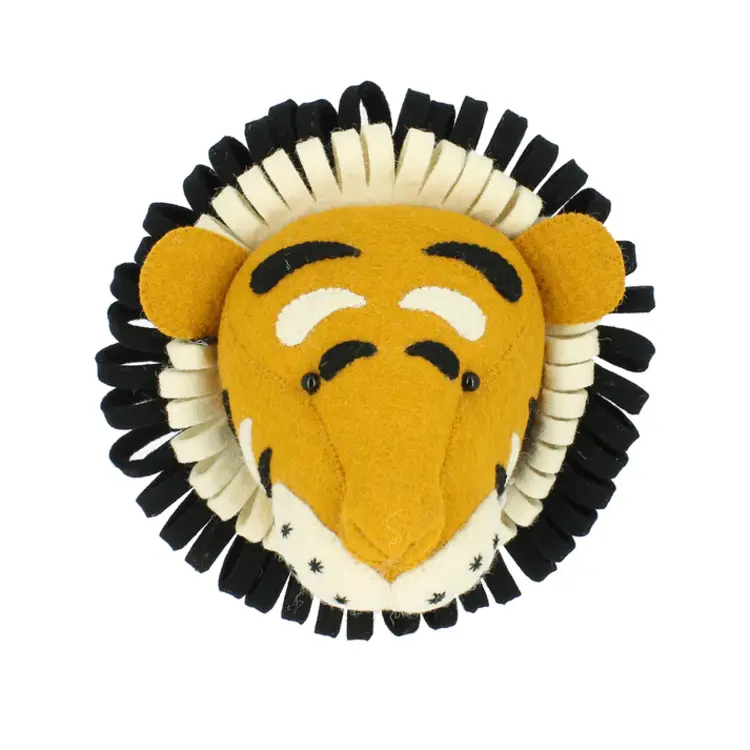 Fiona Walker England Animal Head Tiger - Medium