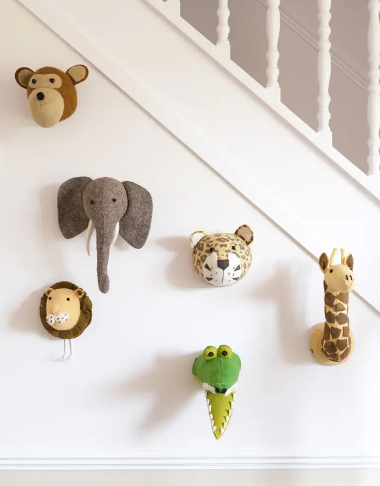 Fiona Walker England Animal Head Giraffe - Mini