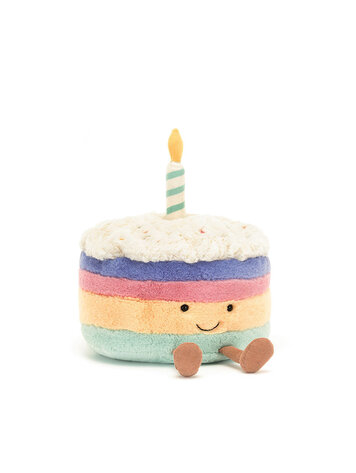 Jellycat Amuseables Rainbow Birthday Cake