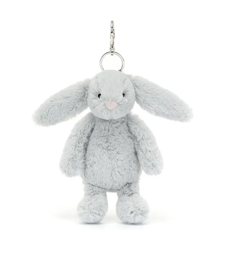 Jellycat Limited Bashful Silver Bunny Bag Charm