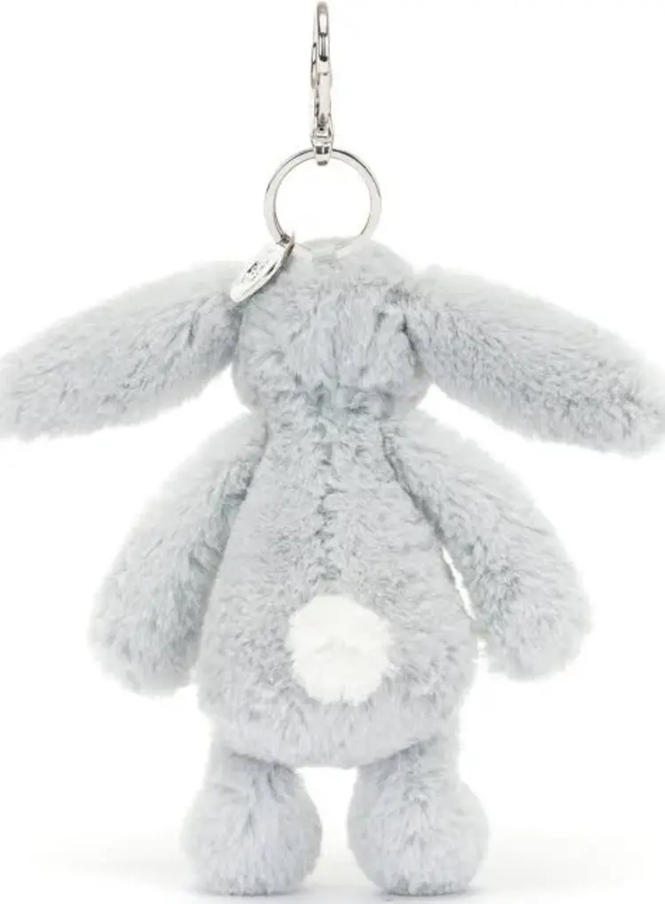 Jellycat Limited Bashful Silver Bunny Bag Charm