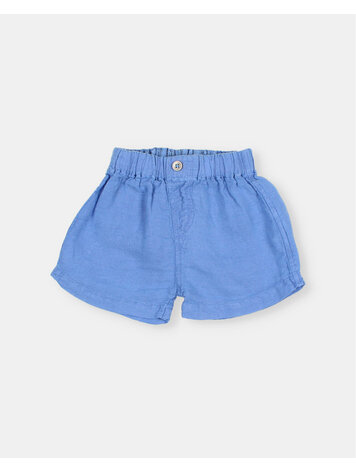 Buho Linen Shorts - Ocean Blue