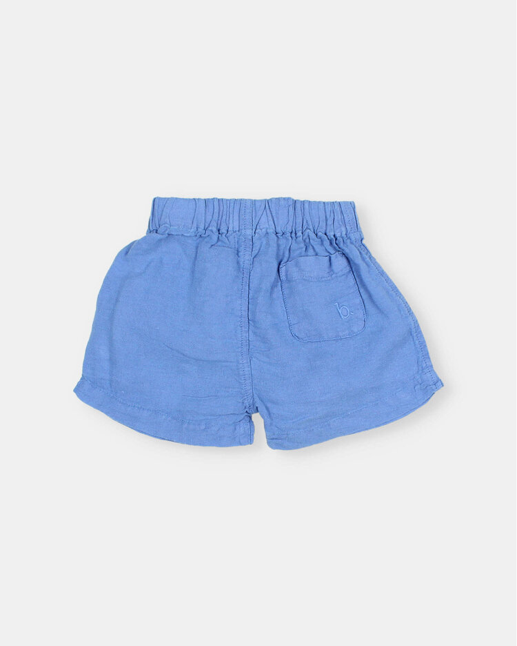 Buho Linen Shorts - Ocean Blue