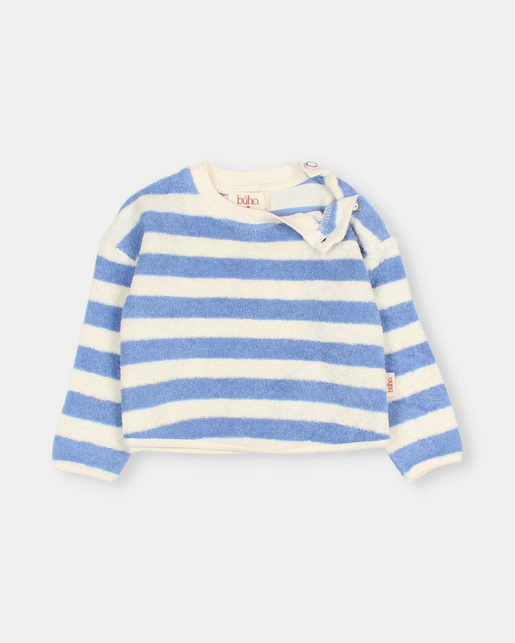 Buho Terry Stripes Sweatshirt - Bluette