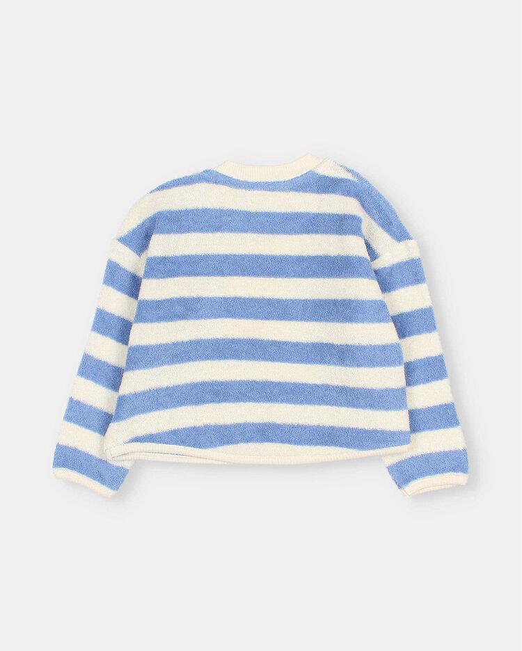 Buho Terry Stripes Sweatshirt - Bluette