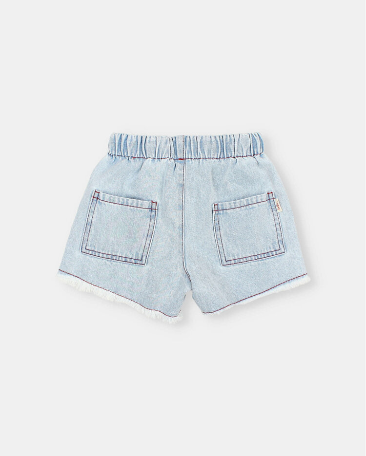 Buho Denim Shorts - Denim Bleach
