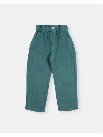 Buho Linen Pants - Green Lake