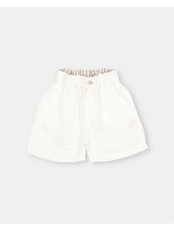 Buho Linen Bermuda - White